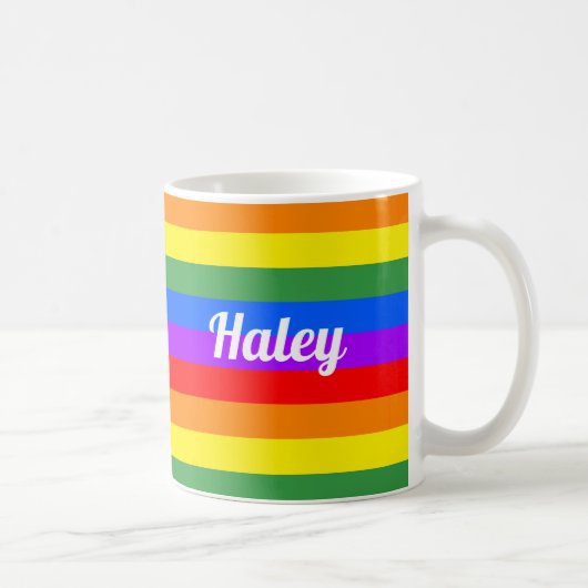 Mok voor gepersonaliseerde regenboogkoffie (Rechts)