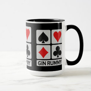 Mok voor Gin Rummy Player - kies stijl en kleur