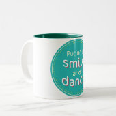 Mok voor glimlachen en dansen (Voorkant links)