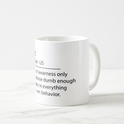 mok voor grappige definitie (Voorkant rechts)