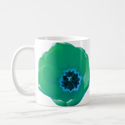 Mok voor groene en blauwe tulpen (Links)