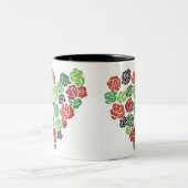 Mok voor groene en rode rozen - Koffiekoffie (Center)