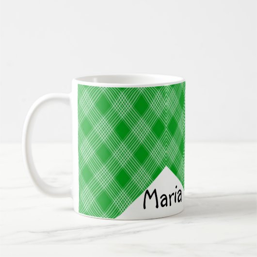 Mok voor groene en witte spelden (Links)