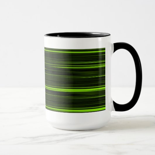 Mok voor groene en zwarte retro (Rechts)