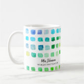 Mok voor groene koffie van gepersonaliseerde leraa (Links)