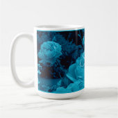 Mok voor grote blauwe Rozen koffie (Links)
