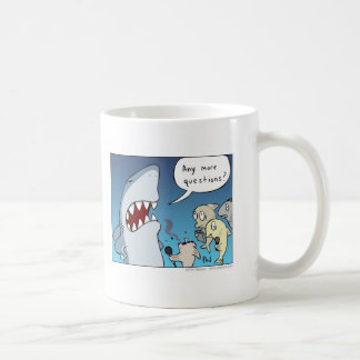 Mok voor haaienskoffie cartoon