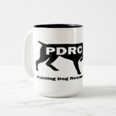 Mok voor het aanwijzen van de Hond Rescue (Voorkant links)