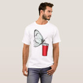 Mok voor het Drink van vlinder T-shirt (Voorkant volledig)