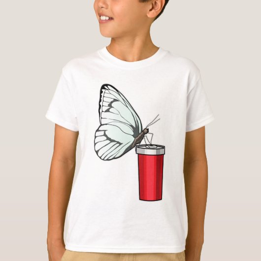 Mok voor het Drink van vlinder T-shirt (Voorkant)