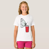 Mok voor het Drink van vlinder T-shirt (Voorkant volledig)