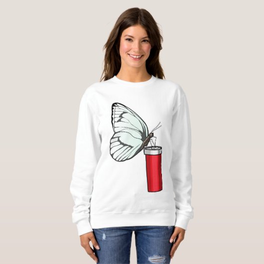 Mok voor het Drink van vlinder Trui (Voorkant volledig)