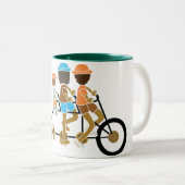 mok voor het fietsen van cartoons (Voorkant rechts)