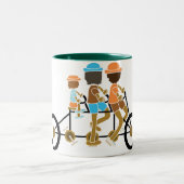 mok voor het fietsen van cartoons (Center)
