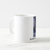 Mok voor het glimlachen van paardenkoffie (Voorkant links)