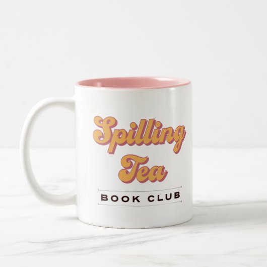 Mok voor het invullen van Tea Book Club (Links)