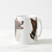 Mok voor het ontwerp van de rode rand van het bots (Voorkant rechts)