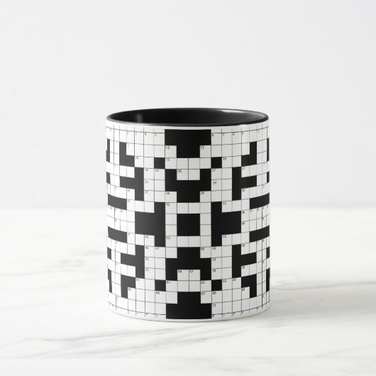 Mok voor het ontwerp van kruiswoordpuzzels (Midden)