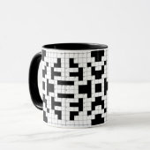 Mok voor het ontwerp van kruiswoordpuzzels (Voorkant links)