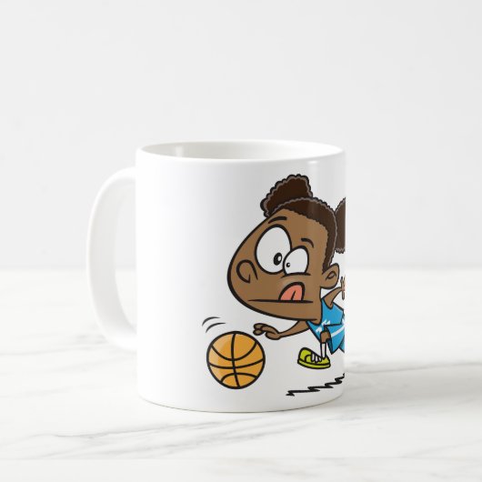 Mok voor het spelen van Basketball Coffee (Voorkant links)