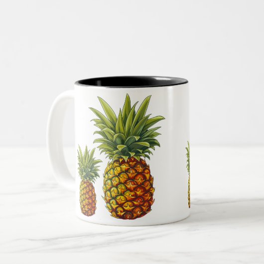 Mok voor het tropische ananasparadijs (Voorkant links)