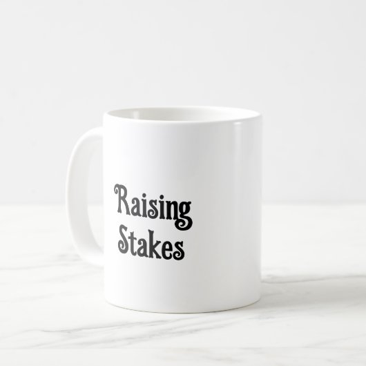 Mok voor het verhogen van de inzet (Voorkant links)