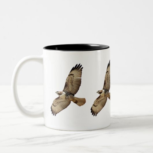 Mok voor het vliegen met zeehondenvogels (Links)