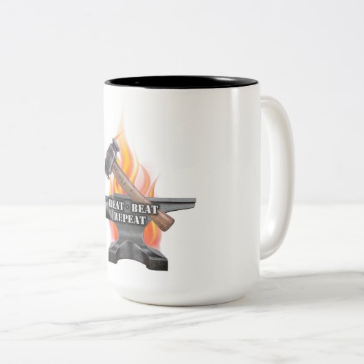 Mok voor hitte, slaan en herhalen (Voorkant rechts)