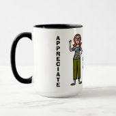 Mok voor hoge vrouwen, middelbare vrouwen en vrouw (Links)