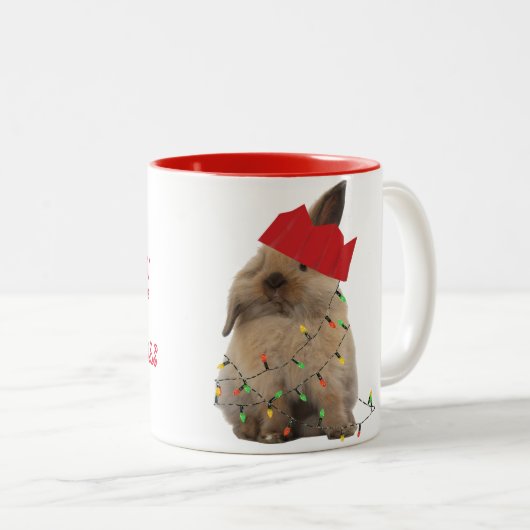 Mok voor hoppy kerstbunny (Voorkant rechts)