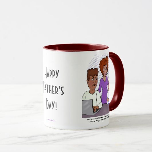 Mok voor huiswerkcombinatie (Voorkant rechts)