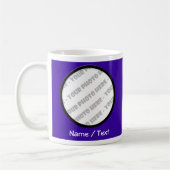 Mok voor Indigoronde foto's en tekst - Creëer uw e (Links)