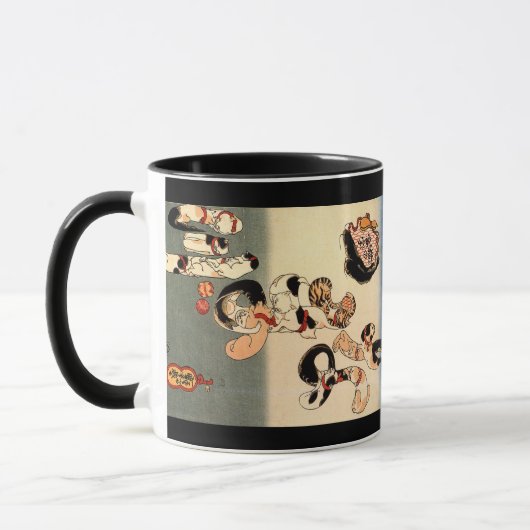 Mok voor Japanse kattenkattenkoffie (Links)