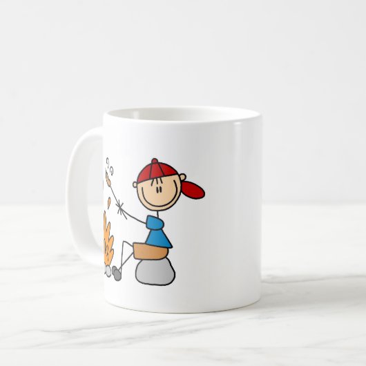 Mok voor kampvuur en hete honden (Voorkant links)