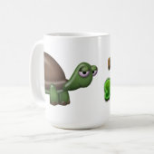 Mok voor kantelen en Logo met tortoise (Voorkant links)