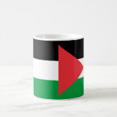 Mok voor keramische koffie onder de Palestijnse vl (Center)
