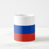 Mok voor keramische koffie onder russische vlag (Center)