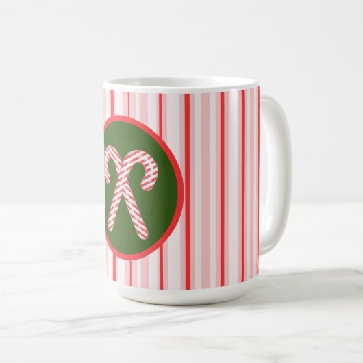 Mok voor kerst/pepermunt (Voorkant rechts)