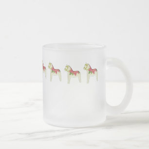 Mok voor kerst-Poinsettia Dala Horse Hot Cider