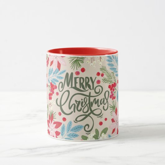 Mok voor kerstbekistingen met Floral (Midden)