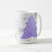 Mok voor kerstboomkoffie met lavender Festive (Voorkant rechts)