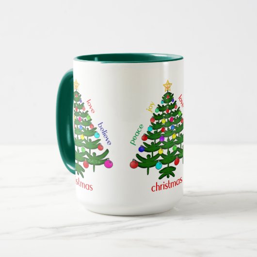 Mok voor kerstboomlimonade (Voorkant links)