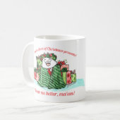 Mok voor kerstcadeautjes (Voorkant links)