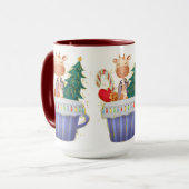 Mok voor kerstcadeautjes Giraffe (Voorkant links)