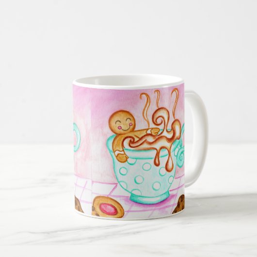 Mok voor kerstcadeautjes in ontbijt (Voorkant rechts)