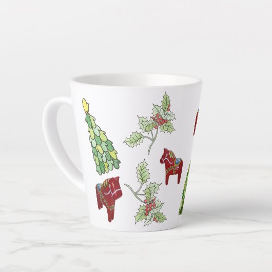Mok voor kerstdala Horses (Linkerhoek)
