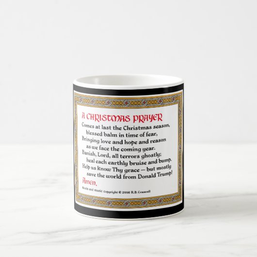 Mok voor kerstgebedden (Donald Trump) (Center)