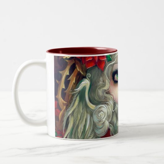 mok voor kerstkaarsen (Links)