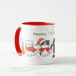 Mok voor kerstkatten