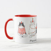 Mok voor kerstkatten (Links)
